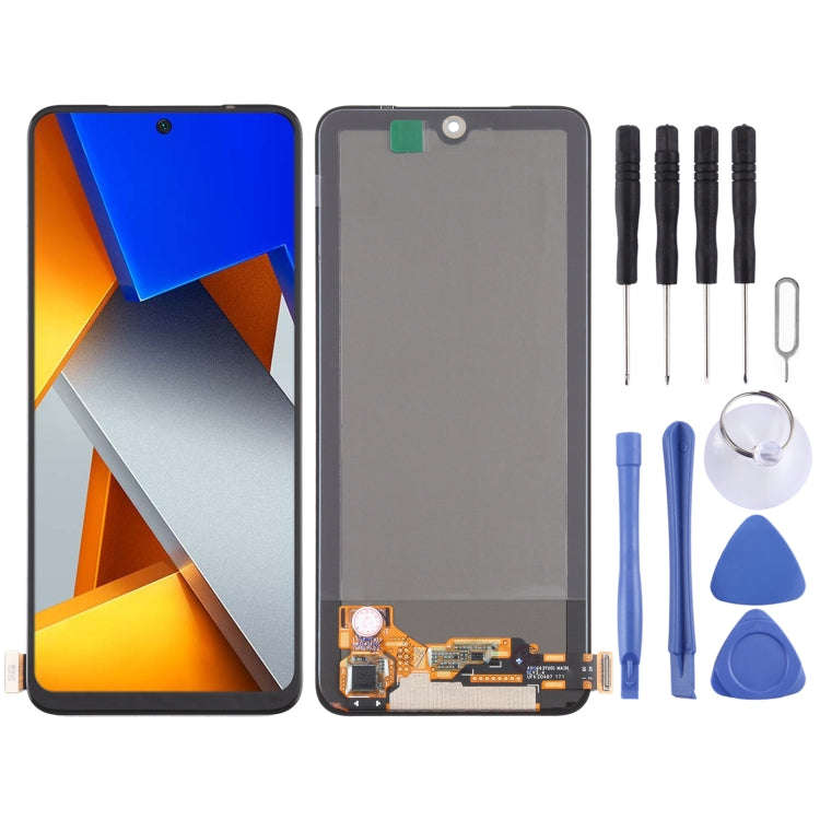 AMOLED Material Original LCD Screen and Digitizer Full Assembly for Xiaomi Poco M4 Pro, For Xiaom...