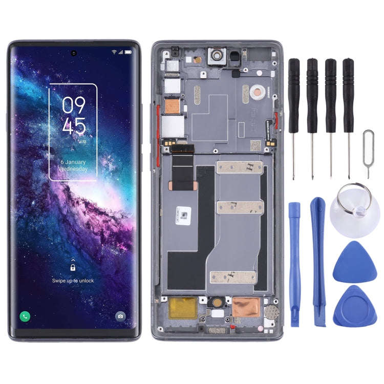 Original LCD Screen and Digitizer Full Assembly with Frame for TCL 20 Pro 5G T810H, For TCL 20 Pr...
