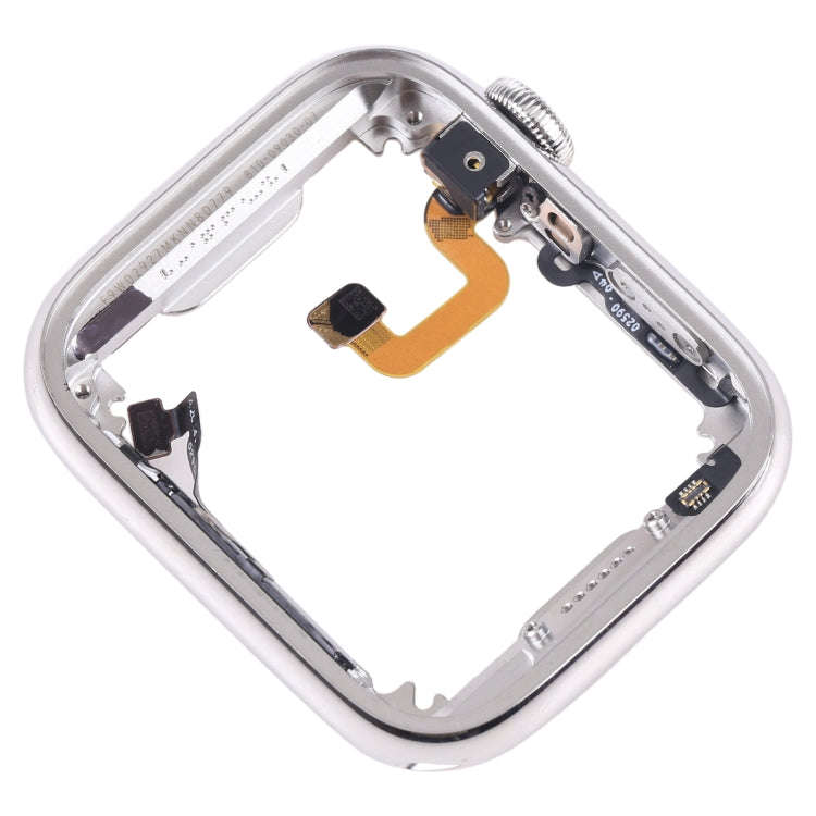For Apple Watch Series 6 44mm LTE Version Stainless Steel Middle Frame Bezel Plate with Loudspeak...