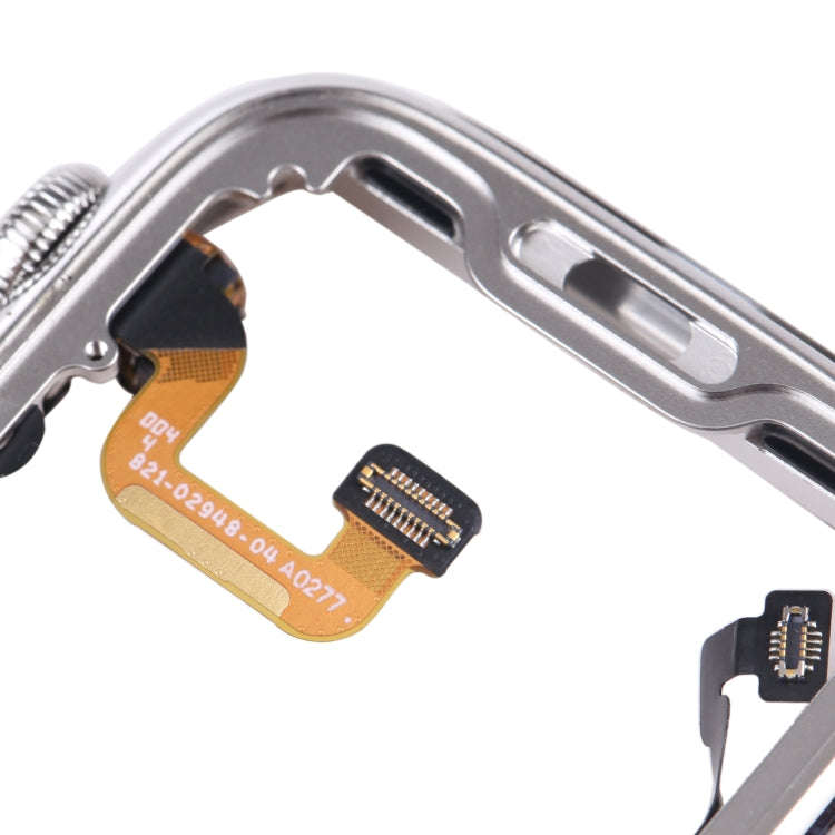 For Apple Watch Series 6 44mm LTE Version Stainless Steel Middle Frame Bezel Plate with Loudspeak...
