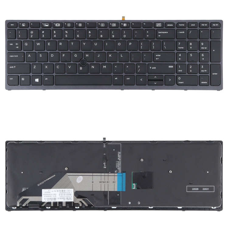 For HP ZBOOK 15 G3 17 G3 US Version Keyboard with Backlight and Pointing, For HP ZBOOK 15 G3
