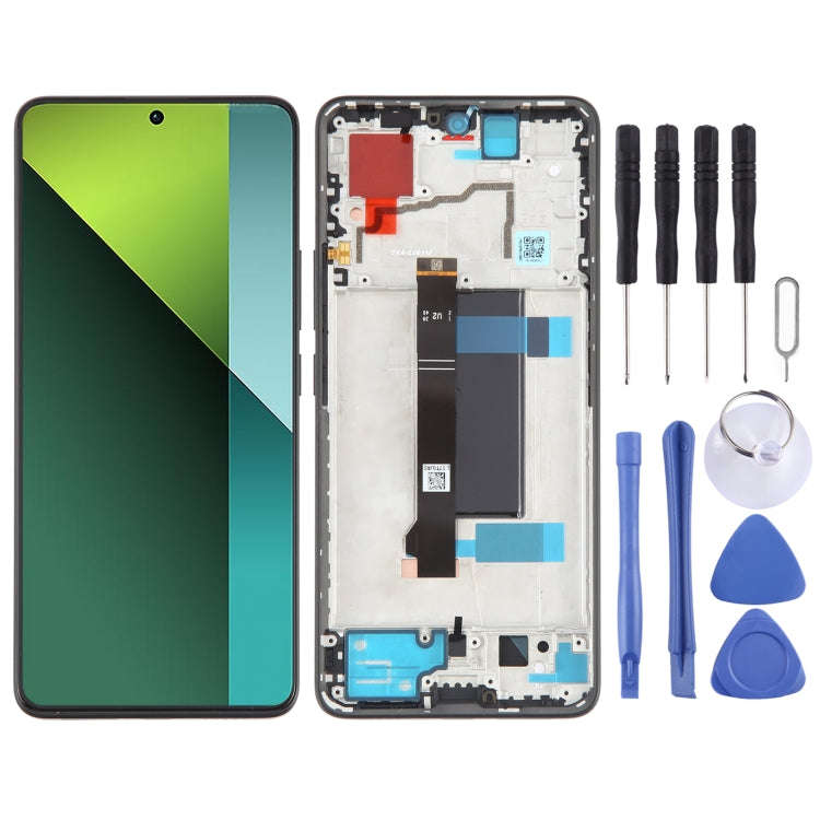 For Xiaomi Redmi Note 13 Pro 5G Original AMOLED Material LCD Screen Digitizer Full Assembly with ...