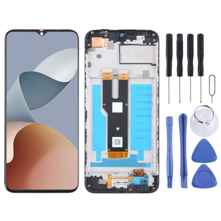 For ZTE Blade V50 Smart 7060 LCD Screen Digitizer Full Assembly with Frame, For ZTE Blade V50 Smart