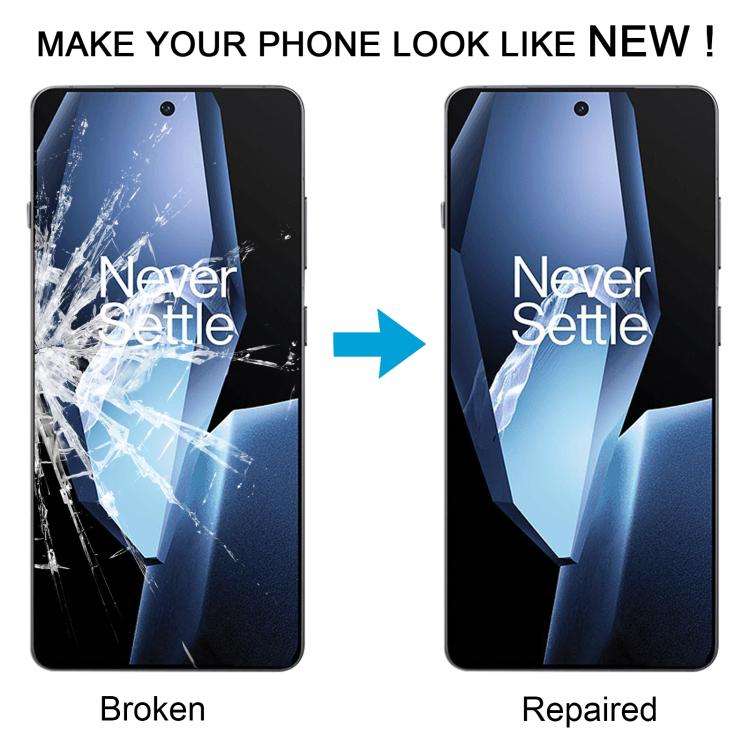 For OnePlus Ace 5 Pro PKR110 Front Screen Outer Glass Lens with OCA Optically Clear Adhesive, For...