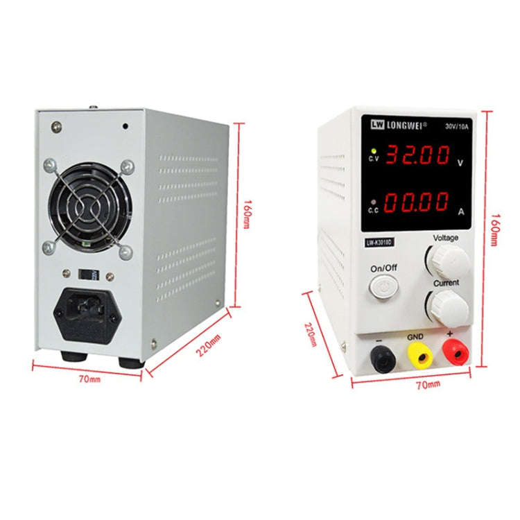 K3010D 30V 10A DC Switching Regulated Powers Supply Phone Repair Voltage Regulator, K3010D AU Plu...