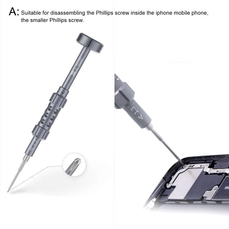 QIANLI 5 in 1 Multi-purpose 2D Grenade Magnetic Screwdriver Set, 2D