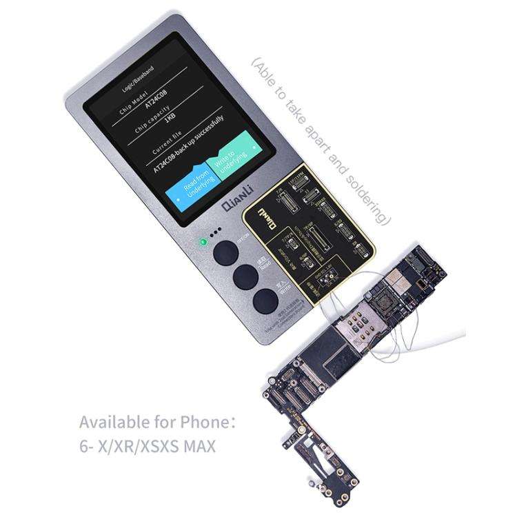 For iPhone 6 - 14 Pro Max 3 in 1 Qianli iCopy Plus 2.2 Repair Detection Programmer Set, Plug: EU,...