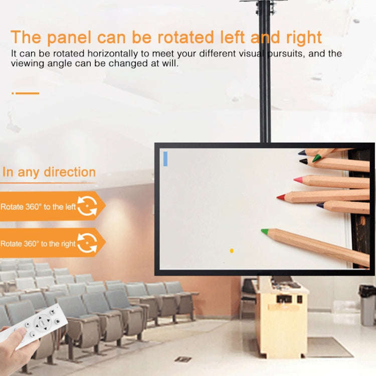 32-65 inch Universal Height & Angle Adjustable Single Screen TV Wall-mounted Ceiling Dual-use Bra...