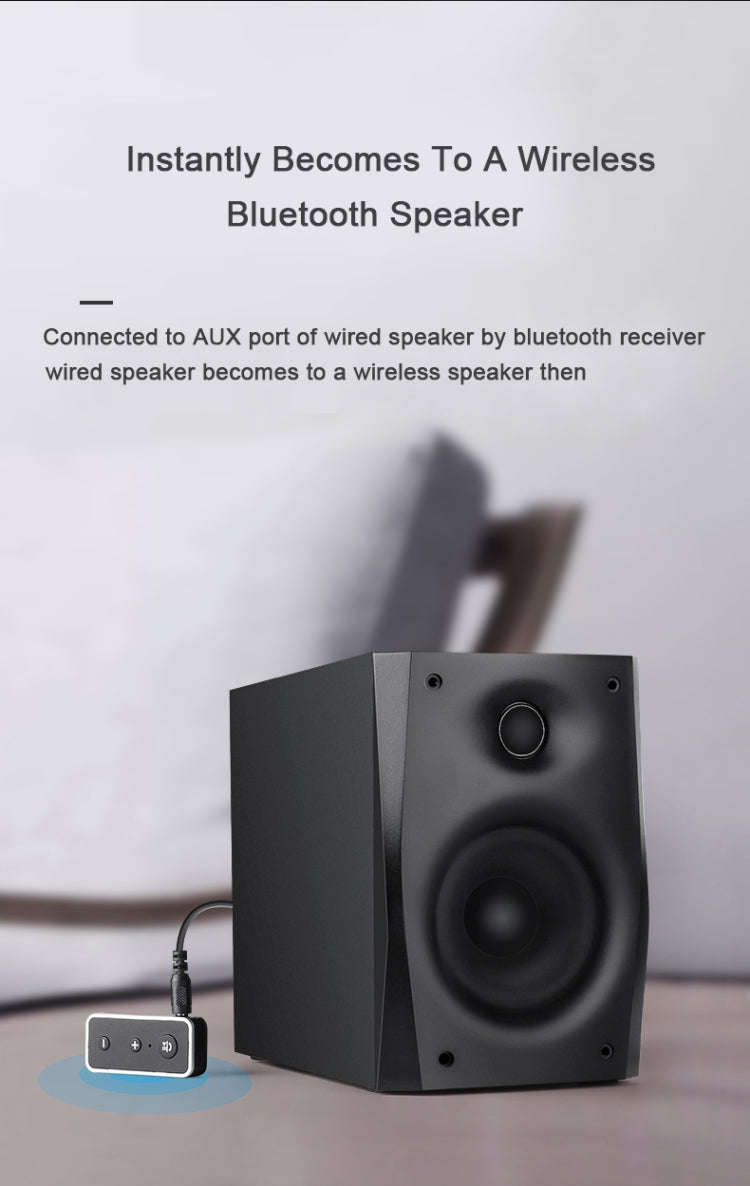 Bluetooth 5.0 audio receiver 3.5AUX car speaker headphones universal one tow two talk, Bluetooth 5.0