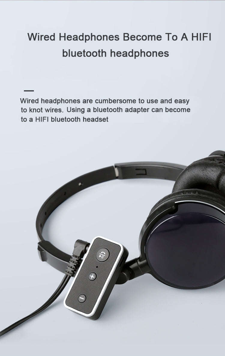 Bluetooth 5.0 audio receiver 3.5AUX car speaker headphones universal one tow two talk, Bluetooth 5.0