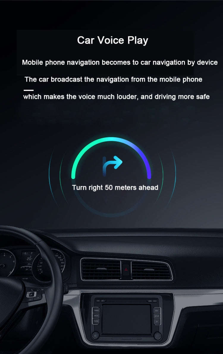 Bluetooth 5.0 audio receiver 3.5AUX car speaker headphones universal one tow two talk, Bluetooth 5.0