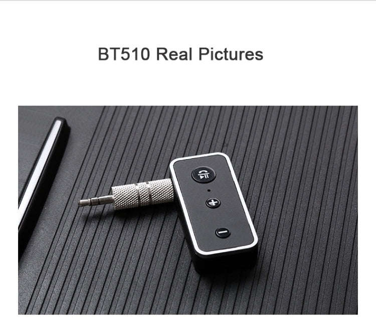 Bluetooth 5.0 audio receiver 3.5AUX car speaker headphones universal one tow two talk, Bluetooth 5.0