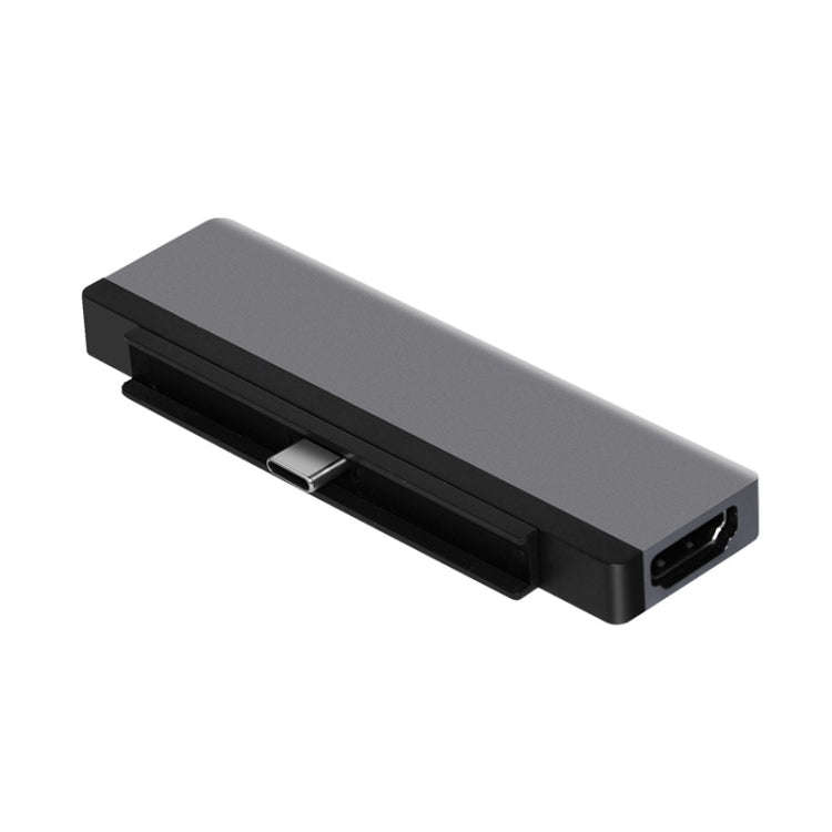 6 in 1 Type-C to HDMI/PD/USB3.0/Audio/SD&TF Card Reader HUB Converter for iPad Pro, 6 in 1