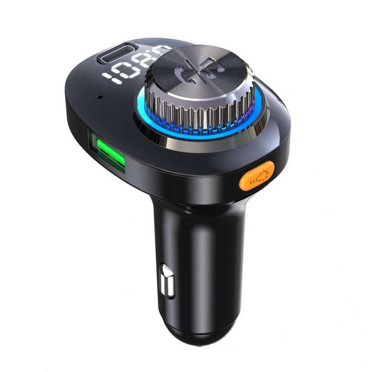C18 Car Audio Receiver 3.1A Quick Charge USB Device BT 5.0 Color LED Backlight FM Transmitter, C18