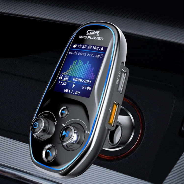 BT29 Color Screen Car Multi-functional Mp3 Player Multi-language Aux Out Card Bluetooth Adapter, ...