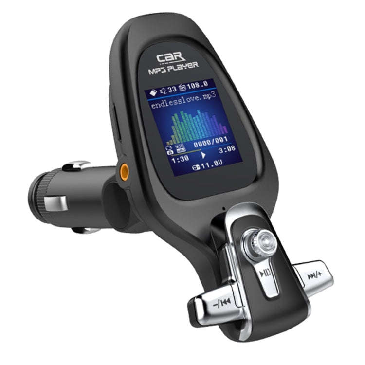 BT28 Car Color Screen Bluetooth MP3 Player AUX FM Transmitter QC3.0, BT28