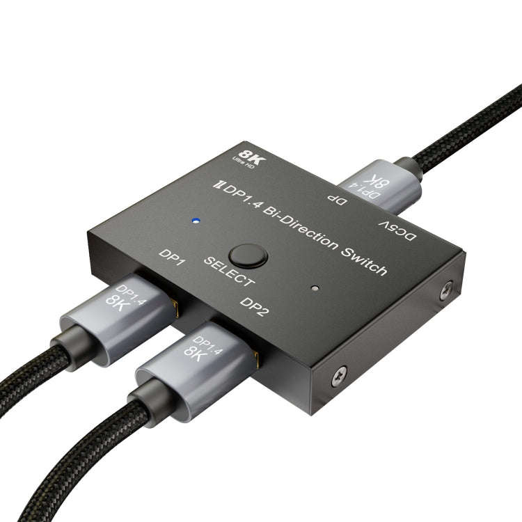 8K DP 1.4 Bi-Direction Switch, 8K Switcher(Black)