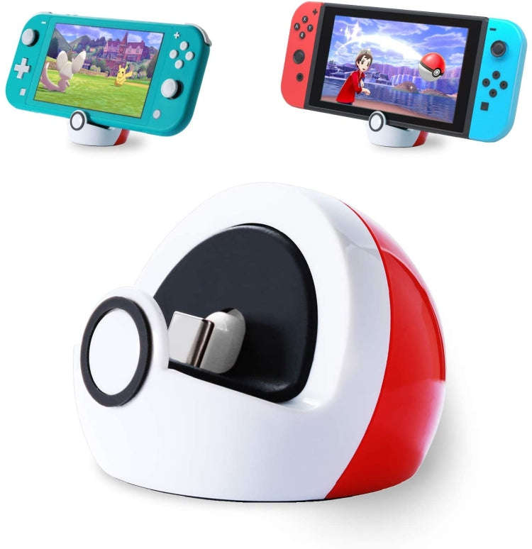 For Nintendo Switch and Switch Lite NS Nintendo Game Console Mini Portable Charging Dock Stand, C...