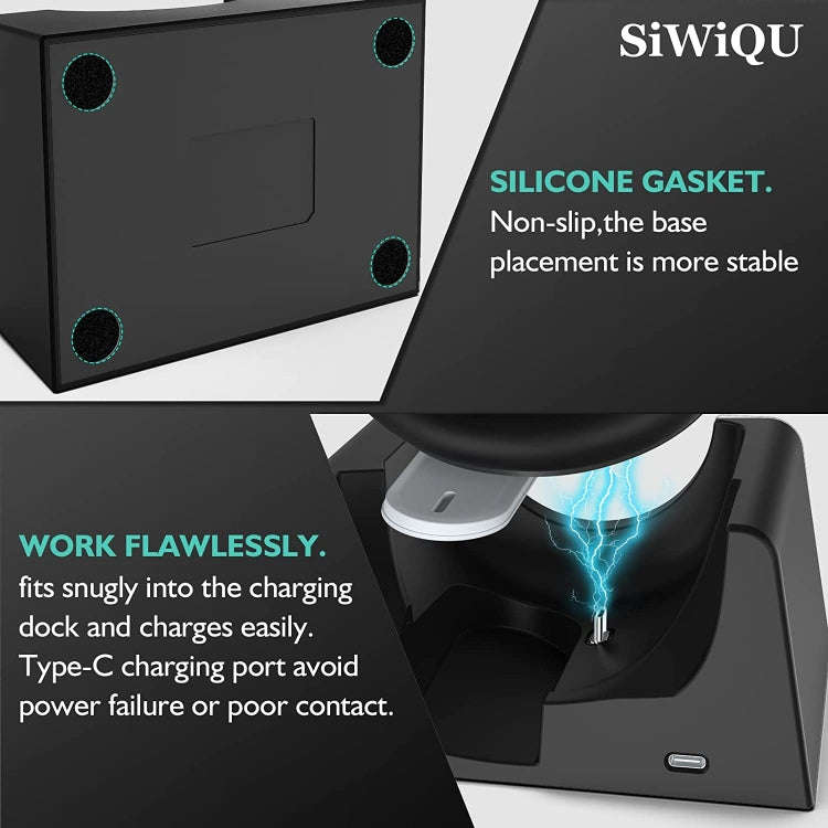 For Oculus Quest 2 VR Charging Stand VR Accessories Host Storage Bracket Charging Stand, VR Charg...