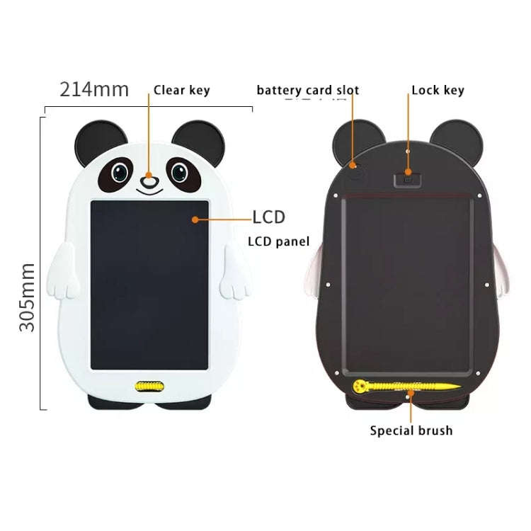 HYD-8511 Cartoon Kids LCD ABS Graffiti Drawing Colorful Hands Writing Board, Panda
