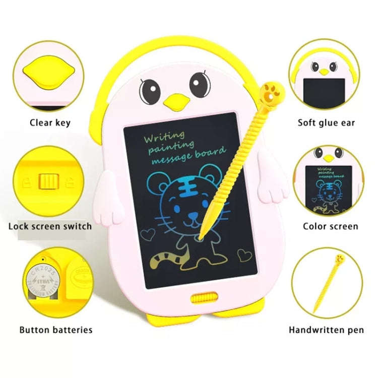 HYD-8511 Cartoon Kids LCD ABS Graffiti Drawing Colorful Hands Writing Board, Chick