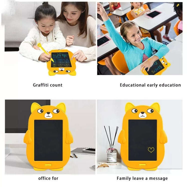 HYD-8511 Cartoon KIds LCD ABS Graffiti Drawing Colorful Hands Writing Board, Cat,