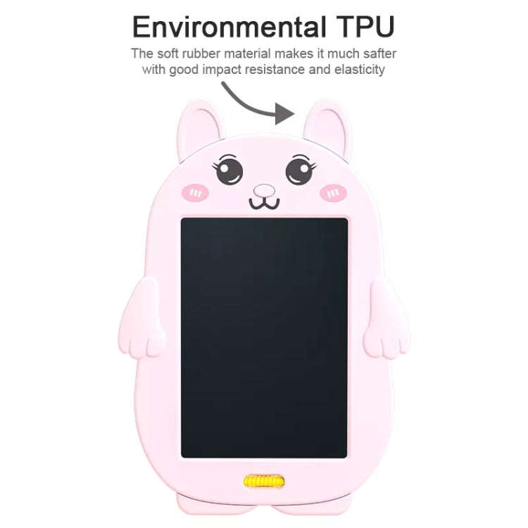 HYD-8511 Cartoon KIds LCD ABS Graffiti Drawing Colorful Hands Writing Board, Rabbit