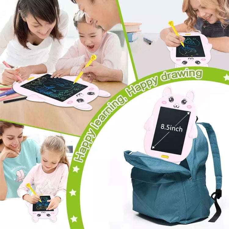 HYD-8511 Cartoon KIds LCD ABS Graffiti Drawing Colorful Hands Writing Board, Rabbit