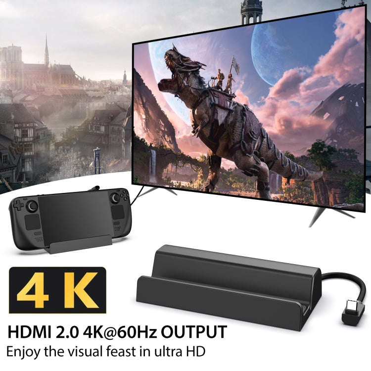 For Steam Deck Expansion Dock Charging Dock Charging Dock HDMI Gigabit Network Port Converter, Fo...