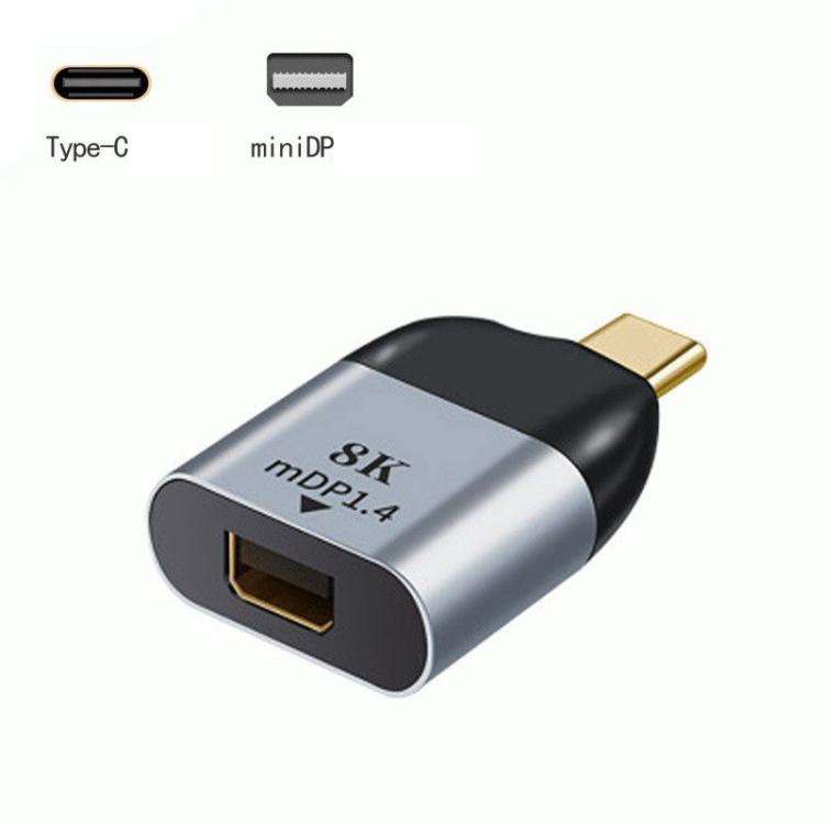 8K 60Hz Type-C to Mini Display Port Adapter for Tablet Phone Laptop