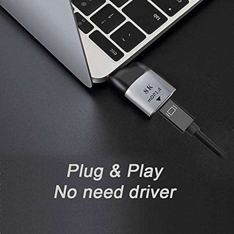 8K 60Hz Type-C to Mini Display Port Adapter for Tablet Phone Laptop