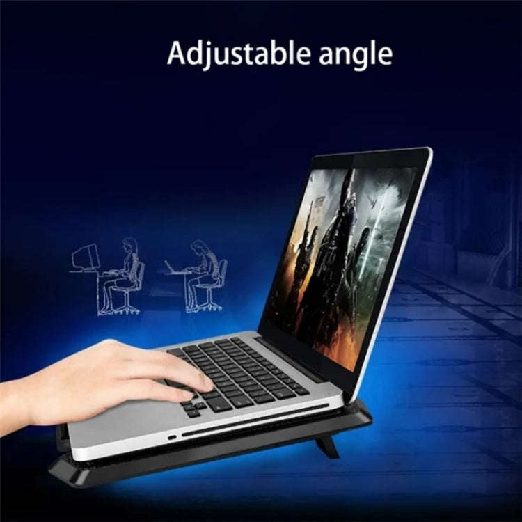 S200 Dual Silent Cooling Fan Portable Slim Notebook Cooling Pad for Laptop, S200