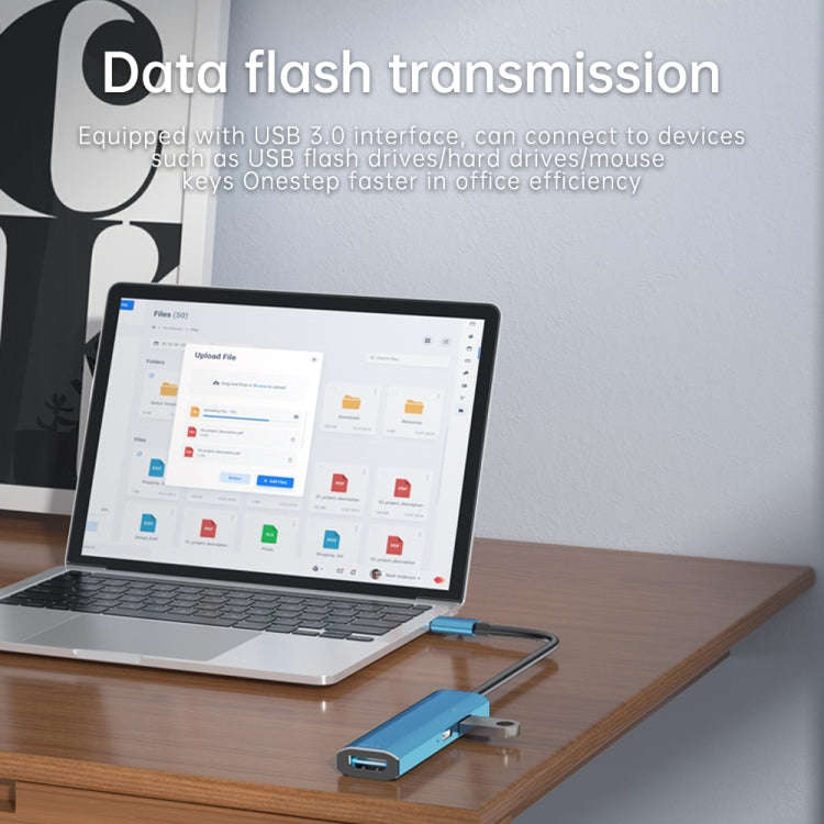 V264 3 in 1 USB-C / Type-C to USB3.0 + PD3.0 + HD2.0 3-Ports Multi Splitter Adapter OTG HUB, USB ...