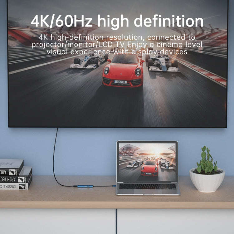 V264 3 in 1 USB-C / Type-C to USB3.0 + PD3.0 + HD2.0 3-Ports Multi Splitter Adapter OTG HUB, USB ...