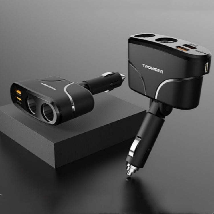TR-35 Cigarette Lighter Sockets PD Fast Charging Type-C Dual USB QC 3.0 Charger, TR-35