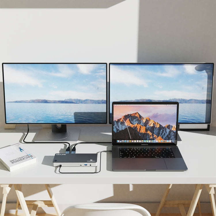 Wavlink UTD21H 60W Host Charging Thunderbolt 3 Docking Station 4K Dual Display 11 in 1 Ports, US ...