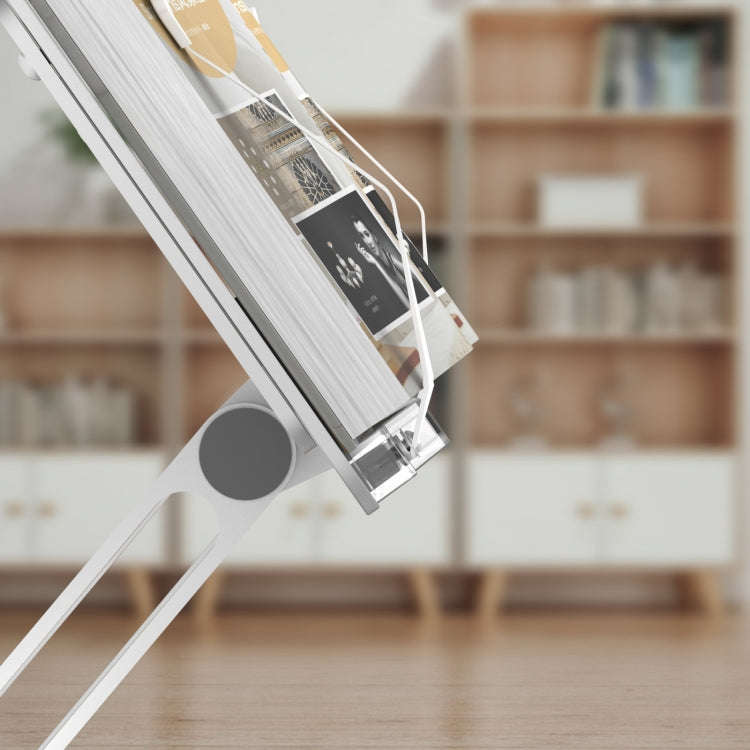 AP-2DB With Book Clips Portable Folding Laptop Adjustable Hollow Heat Dissipation Stand, AP-2DB