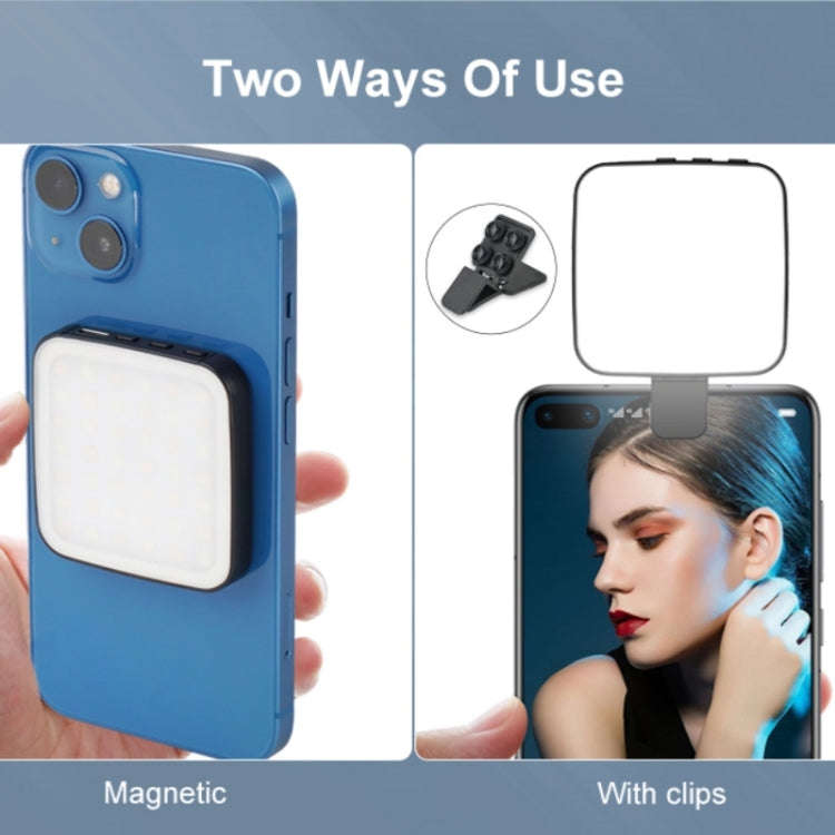 VLOGLITE W42 Laptop Magnetic Mini LED Fill Light Rechargeable Selfie Light Portable Phone Light, W42