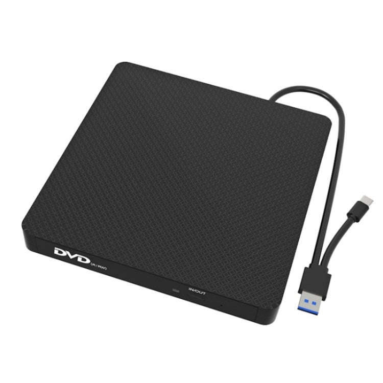 XD009 External CD Reader VCD Burner Ultra-thin Design Laptop Computer USB 3.0+Type-C DVD Drive, X...