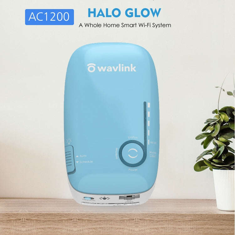WAVLINK WN576K1 AC1200 Household WiFi Router Network Extender Dual Band Wireless Repeater (Blue),...