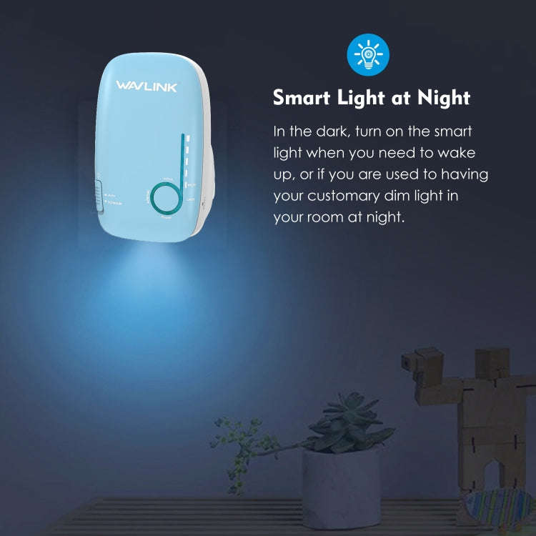 WAVLINK WN576K1 AC1200 Household WiFi Router Network Extender Dual Band Wireless Repeater (Blue),...