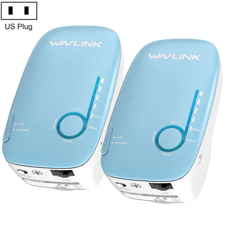 WAVLINK WN576K2 AC1200 Household WiFi Router Network Extender Dual Band Wireless Repeater (Blue),...
