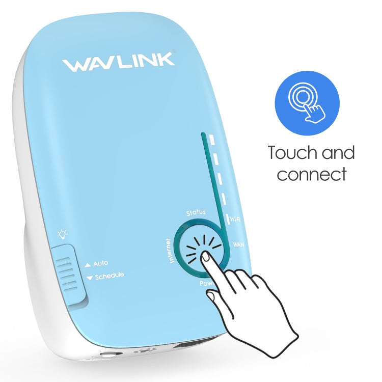 WAVLINK WN576K2 AC1200 Household WiFi Router Network Extender Dual Band Wireless Repeater (Blue),...