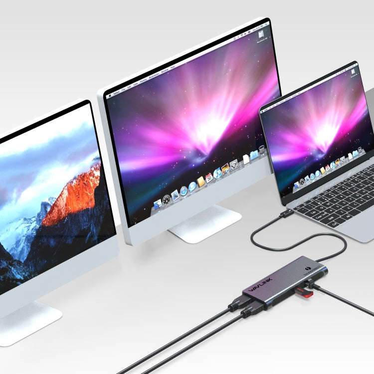 WAVLINK WL-UTD05 Multi-Function 4-in-1 Extender Type-C to DP Thunderbolt 3 Connector 4K Transfer,...