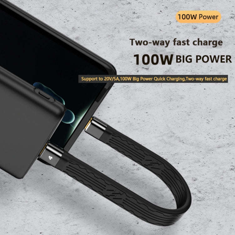 Thunderbolt 4 USB-C / Type-C Male to Male PD 100W Charge FPC Data Cable, 13cm, 22cm