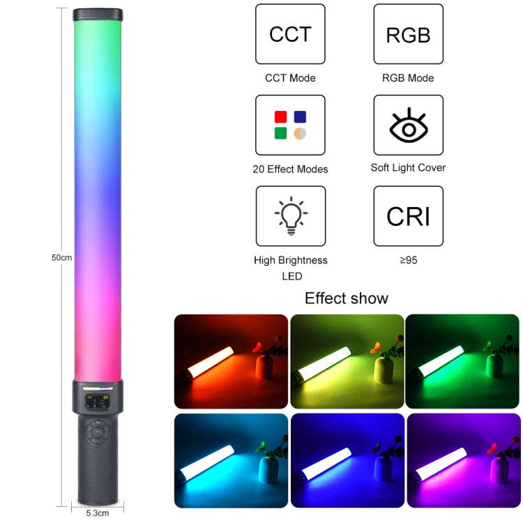 VLOGLITE W270RGB Live Streaming E-Sports Handheld Fill Light LED Studio Light, US Plug, UK Plug, ...
