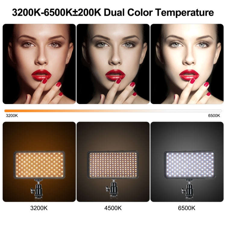 VLOGLITE W228 Dual Color Temperature Portable Photographic Fill Light High-Brightness Video Light...
