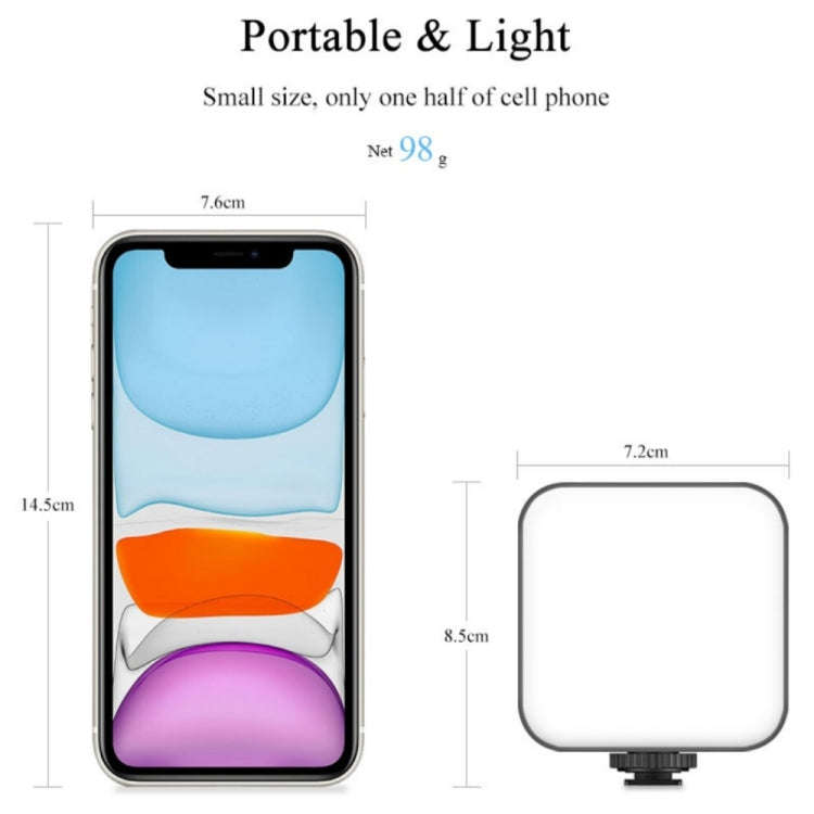 VLOGLITE W64 For Live Broadcast / Video Conference Dimmable LED Fill Light, W64