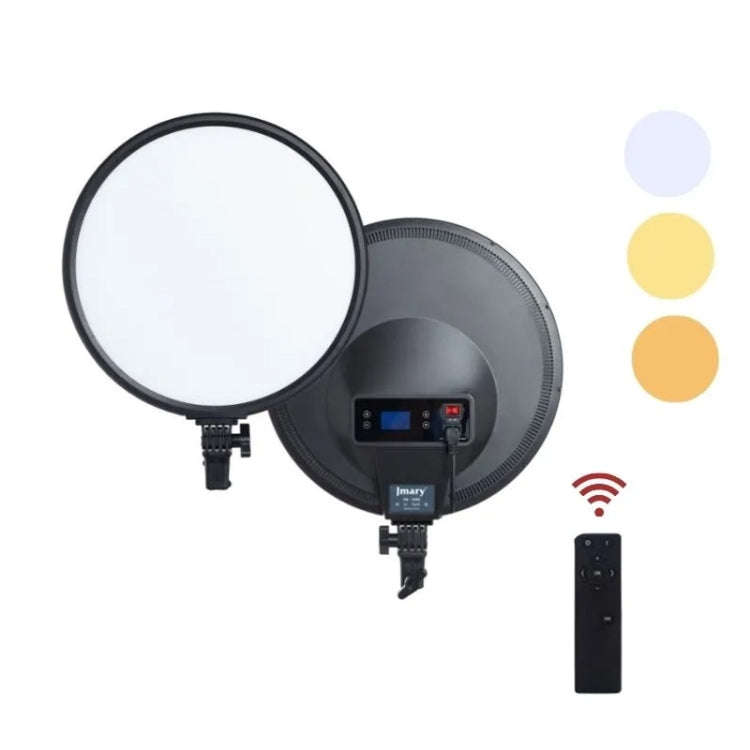 JMARY FM-15RS 40W Adjustable 15-inch Portrait Light Studio LED Round Fill Light, US Plug, EU Plug
