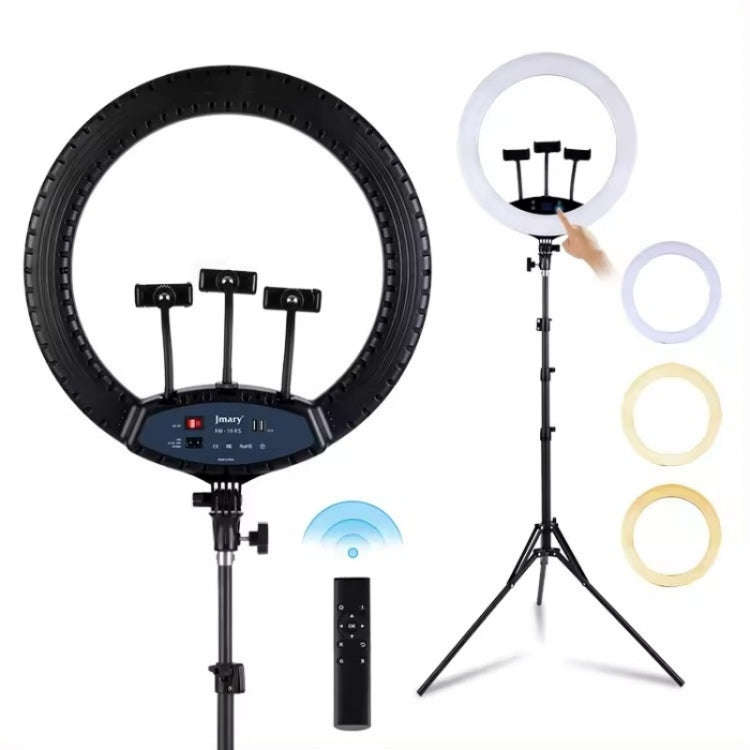 JMARY FM-19RS Photography LED Ring Fill Light 19-inch Touch Control Beauty Light, US Plug, EU Plug